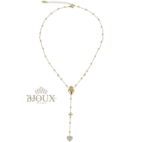 Collana Rosario Sacred Hearth - In Acciaio