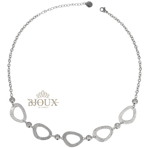 Collana Maglie Ovali e Punti luce - Girocollo