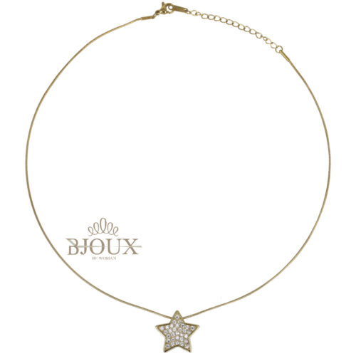 Collana Stella Pave - Girocollo Acciaio