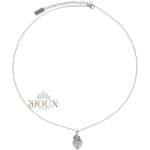 Collana Cuore Sacro Fiammeggiante - Strass (Copia)