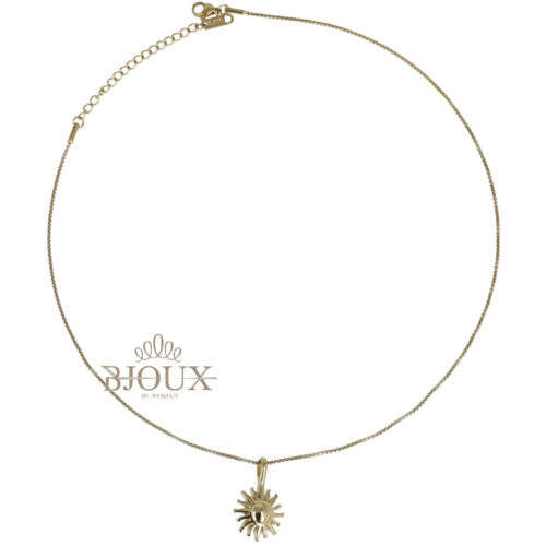 Collana Sole Stilizzato - In Acciaio