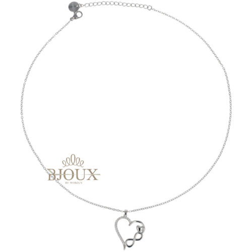Collana Cuore Infinito - Acciaio e Strass