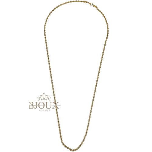 Collana Unisex Torchon 4 mm - 80 cm in acciaio