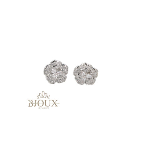 Orecchini Camelia - Fiore Con Strass