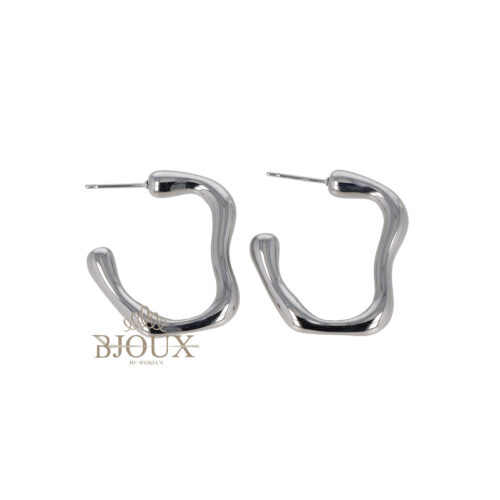 Orecchini Sinuosa - Onda in Acciaio