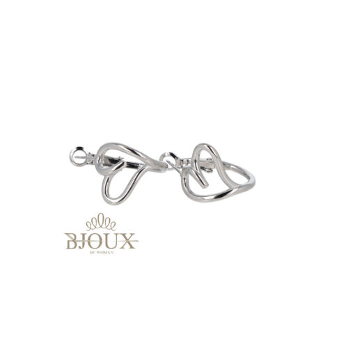 Orecchini Cuore Gotico - Cerchio in Acciaio