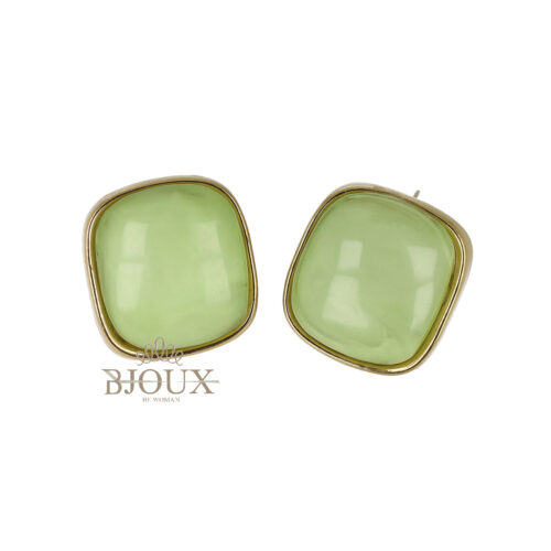 Orecchini Geometrici a cuscinetto quadrato