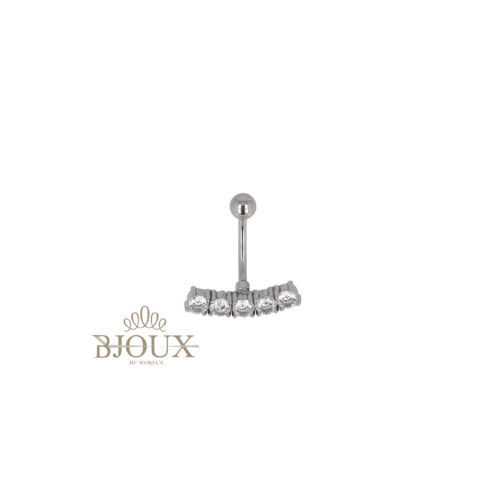 Piercing Acciaio Curva Orizzontale