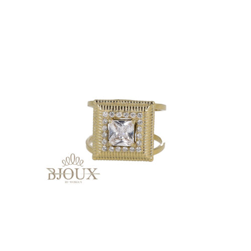 Anello Double Halo - Acciaio Con Strass