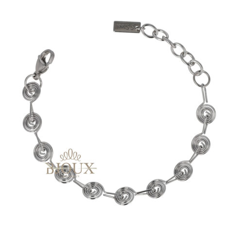 Bracciale Spirale Concentrica - In Acciaio