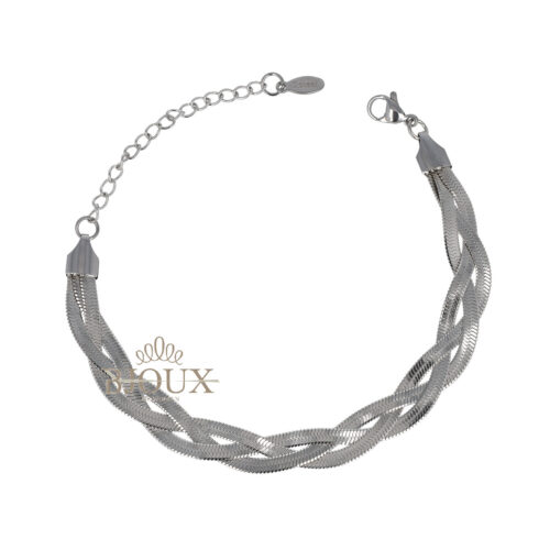 Bracciale Herringbone In Acciaio - 3 mm