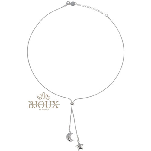 Collana Lariat Stella e Luna - Acciaio