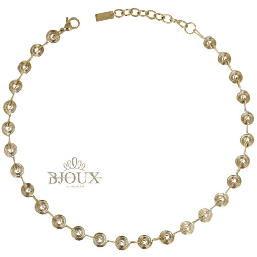 Collana Spirale Concentrica - In Acciaio