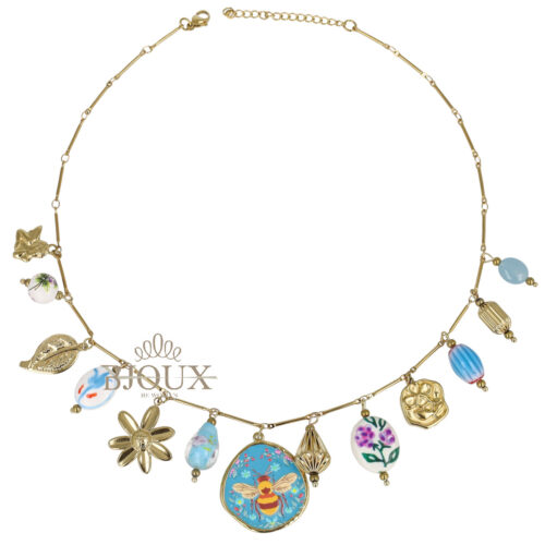 Collana Charms Smaltati Bee Garden