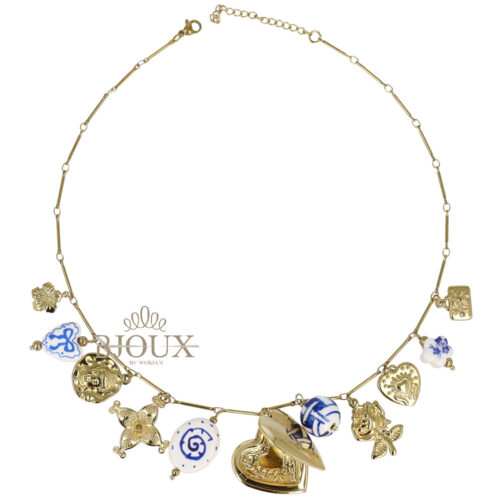 Collana Charms Mediterraneo con Medaglione Portafoto