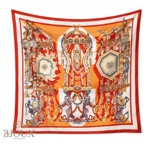 Foulard Baroque Icon Arancio Royal
