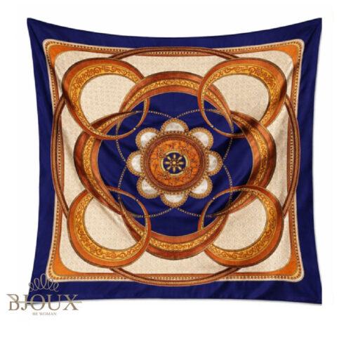 Foulard Baroque Icon Blu Imperial
