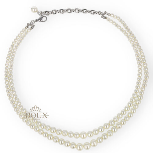 Collana Perle Doppio Filo Gradazione Luxury – BJOUX