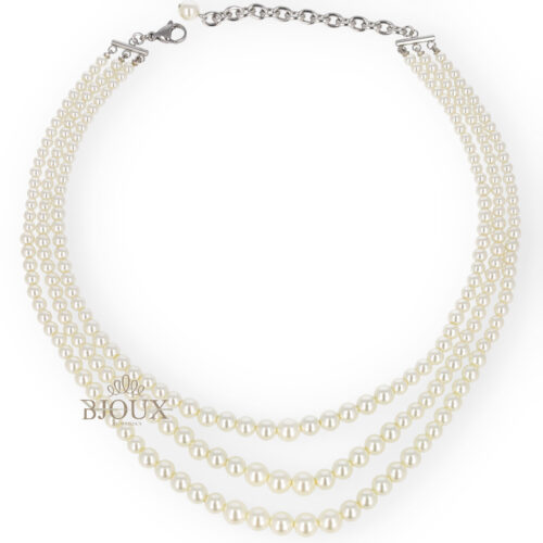 Collana Perle Triplo Filo Gradazione Prestige – BJOUX