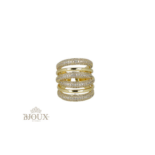 Anello Layers Shine - Ottone