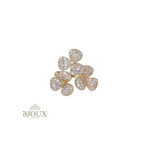 Anello Bloom Shine - Ottone Con Strass