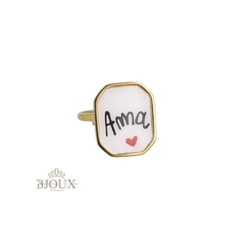 Anello Ama – Messaggio Positivo