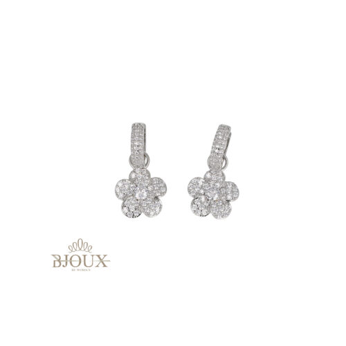 Orecchini Mini Flower Drop - Strass