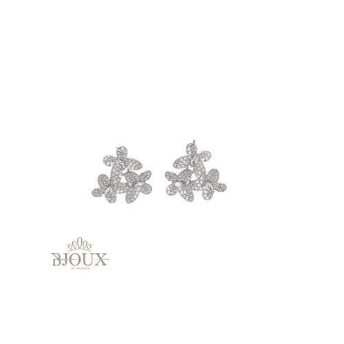Orecchini Double Butterfly Spark- Strass