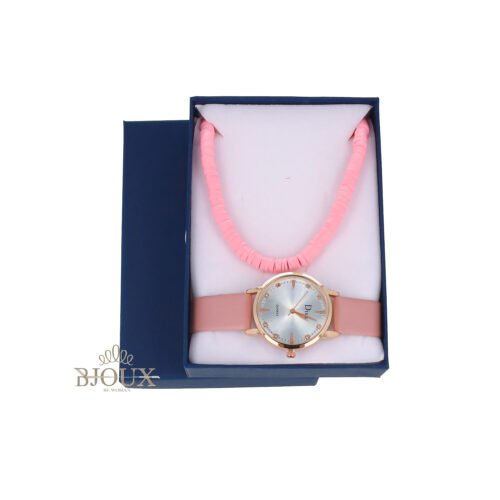 Set regalo Sweet Blossom Pink  - Collana e Orologio