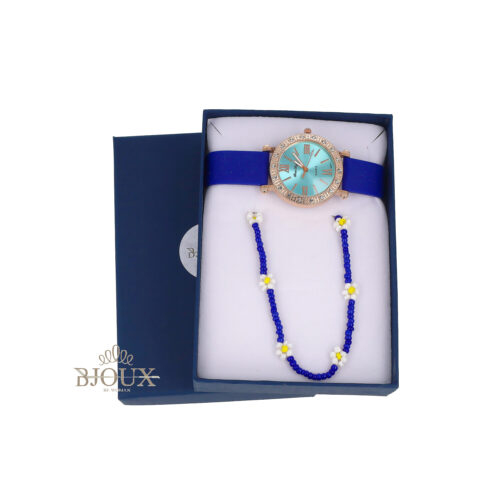 Set regalo Daisy Sky Blue  - Collana e Orologio