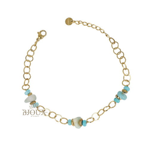 Bracciale Ocean Stones - Catena con Pietre