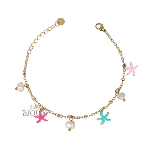 Bracciale Starfish Pearl - Acciaio