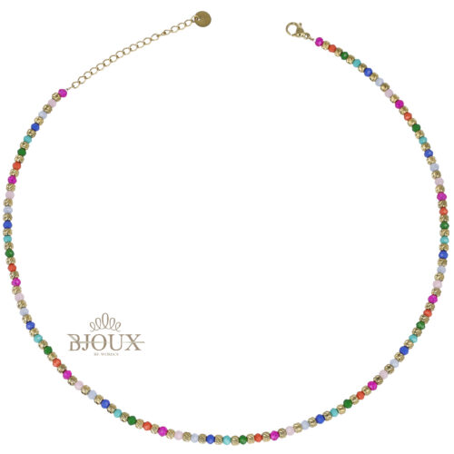 Collana Candy Glow - Acciaio e Perline Colorate