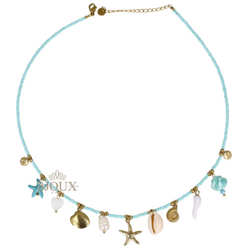 Collana Ocean Charms -  Acciaio e Perline