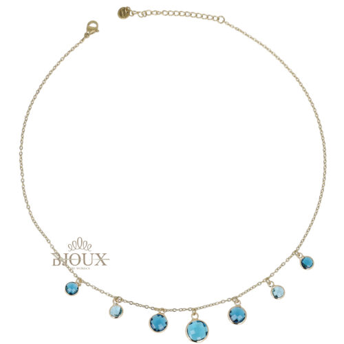 Collana Crystal Cascade - Acciaio Con Pendenti