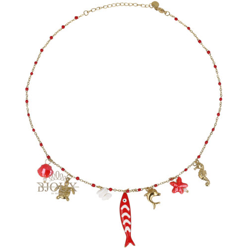 Collana Marine Tales - Acciaio Charms Marini