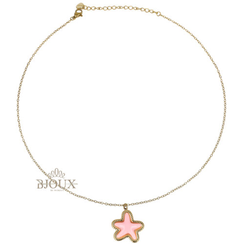 Collana Sea Star - Acciaio Dorato