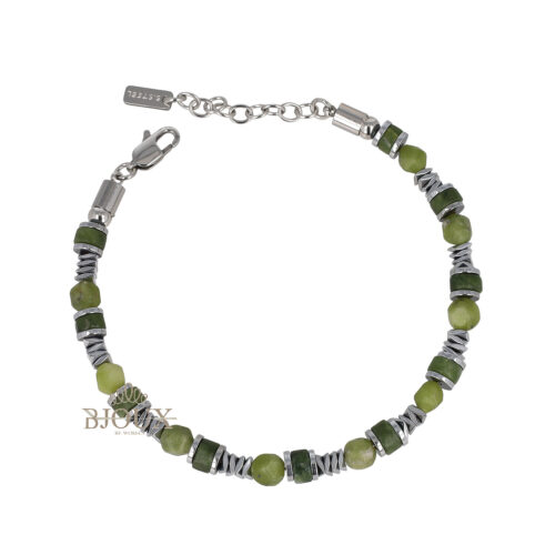 Bracciale Uomo Stone Mix in Acciaio con Pietre